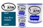 Preview: Opel, True Blue Metallic, 445Y: 1L Lackdose + 1L Klarlack + 500ml Härter - Set, von ATW Autoteile West.